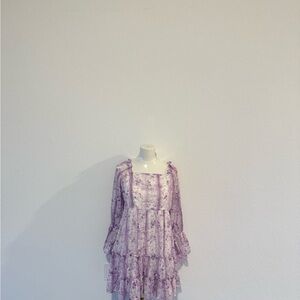 Floral Purple Kids Dress